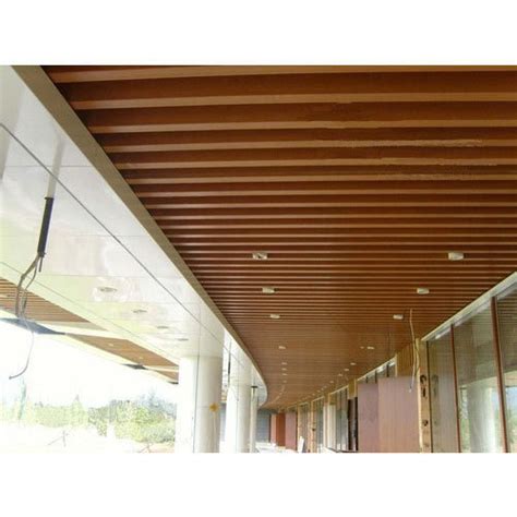 Although this is an easy project considering the skill needed to complete it, working on the ceiling is always difficult. Wooden PVC Ceiling Panel at Rs 45 /square feet | Gomti ...