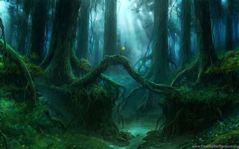 Lolleys Magical Dark Forest — Crafthubs Desktop Background