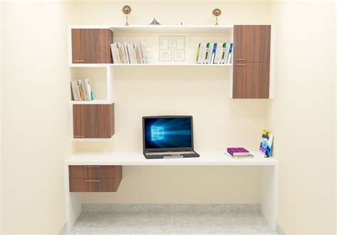Modular study unit offering cabinets, racks, and drawers. Made up of