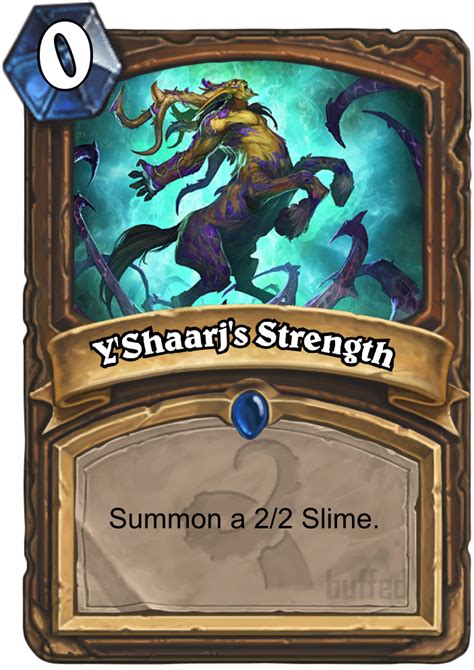 Doing the adventure modes in hearthstone can be quite challenging and tough to do, but you want that card back. Y'Shaarj's Strength - Spell - Card - Hearthstone database ...