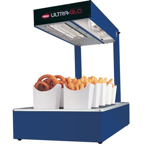 Whether you run a restaurant, catering business, bakery, etc., these unique warming devices keep meat, fries, pastries and many other types of foods that need to stay warm at the perfect temperature. Hatco UGFFL Ultra-Glo Navy Portable Food Warmer with ...