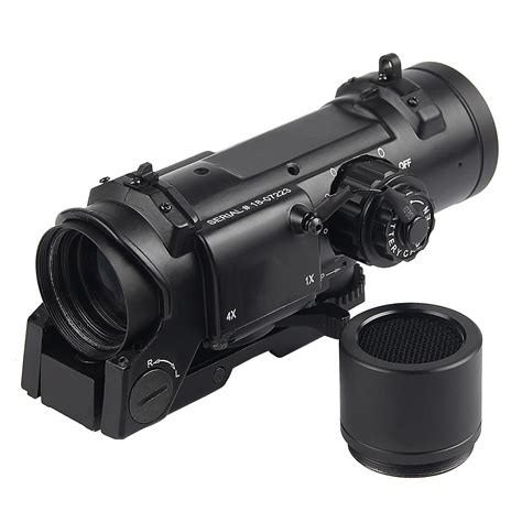Tactical 1x 4x Fixed Dual Role Optic Rifle Scope Quick Detachable For