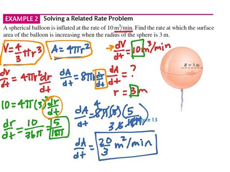 Ap Calc 43 Related Rates Math Calculus Showme