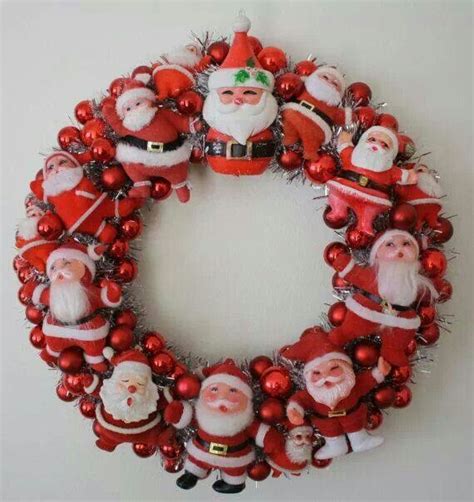 I Could So Make This With All My Moms Vintage Santas Kitsch