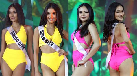 In Photos The Miss Universe Philippines 2020 Candidates In Swimsuits