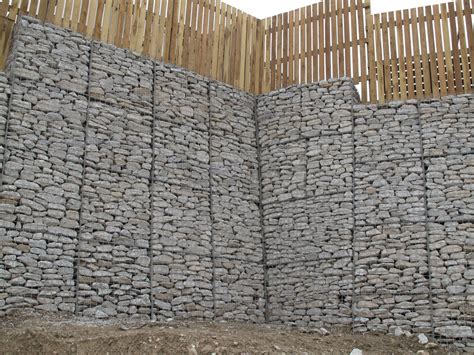 A gabion retaining wall is a highly effective way to control. Devoran Metals Ltd: Gabion Retaining Wall: Swanvale, Falmouth