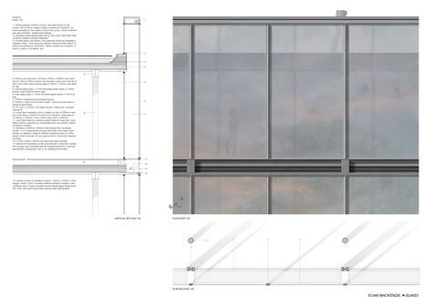 Detailed Elevations And Sections Of The Double Skin Facade System