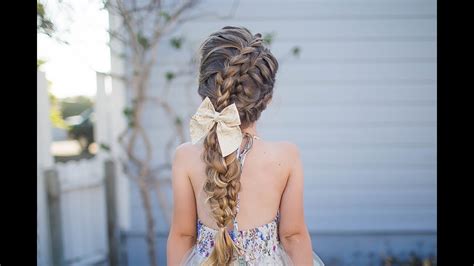 Gather a section of your hair from one side and start making a braid. Double Lace Updo | Homecoming Hairstyle | Cute Girls ...