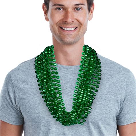 Green 33 12mm Bead Necklaces Leis And Beads Products Under 1 00