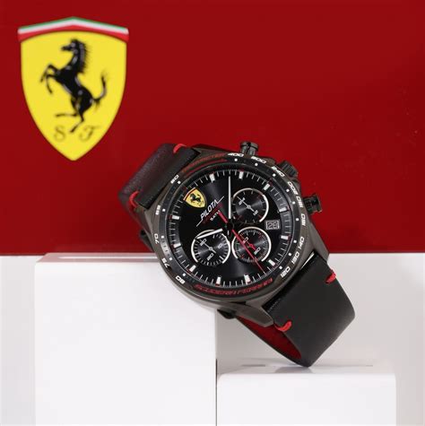 100 Original Scuderia Ferrari 0830712 Pilota Evo Chronograph Black