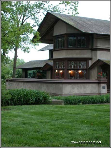 B Harley Bradley House Frank Lloyd Wright Prairie Style 1901