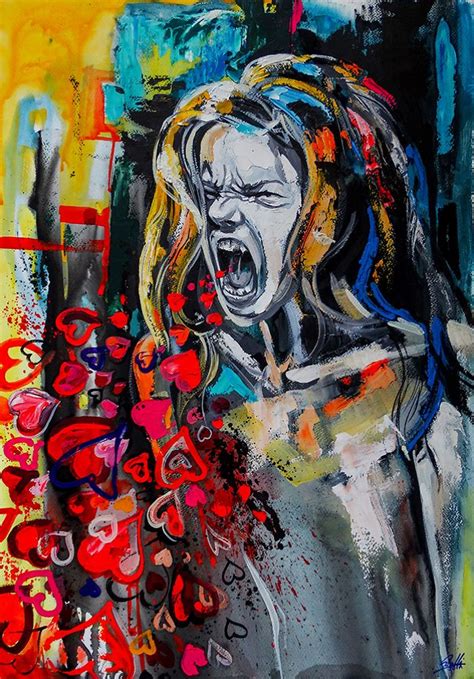 Expressive Abstract Art Of Human Emotions