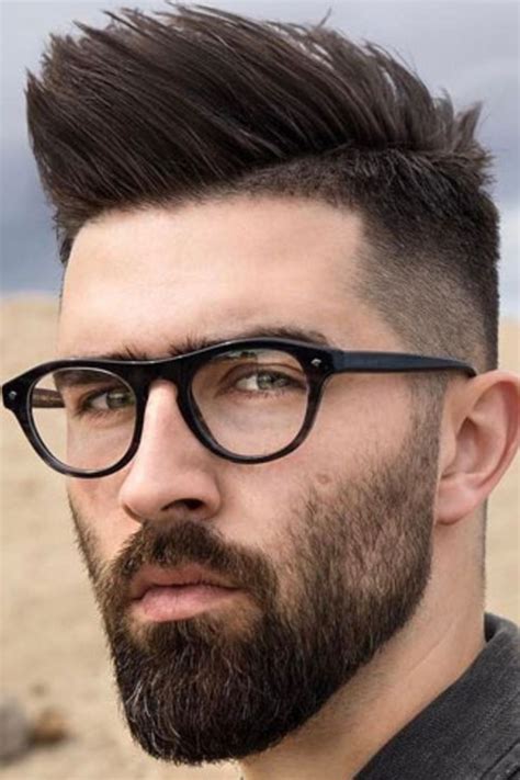 Tapered Short Full Bead Style With Fade Hairstyle Beard Styles Short