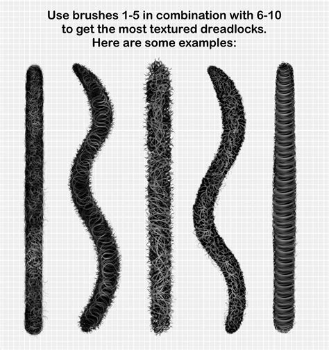 Procreate Dreadlocks Brushes. Afro Hair Brush. Hair brushes. | Etsy
