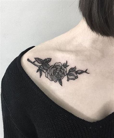 Get 40 Chest Piece Tattoos Rose Cute Chest Tattoos For Females