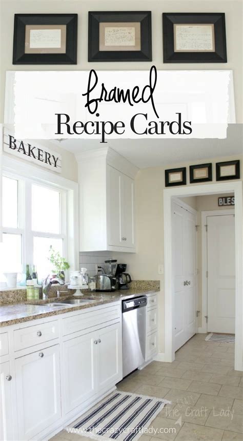 And although most families lean towards functional rather than creative and unique when it comes to decorating the kitchen, the best kitchen wall art decor and. Framed Recipe Cards | Home decor kitchen, Framed recipes ...