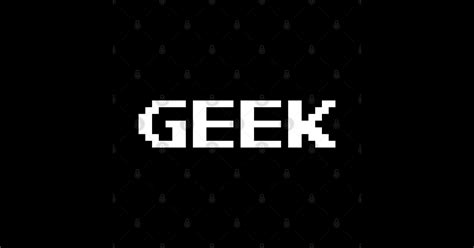 Geek Pixel Font Geeky Sticker Teepublic