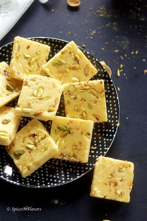 A wedding that doesn't serve payasam. Milk Powder Burfi - Diwali special Indian sweet - Spices N ...