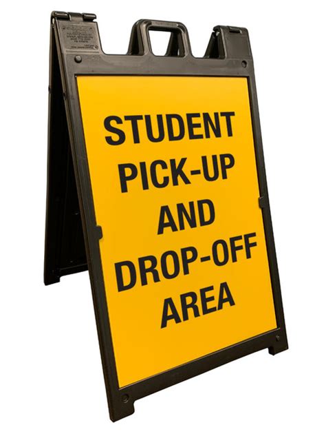 Student Pickup And Drop Off Area A Frame