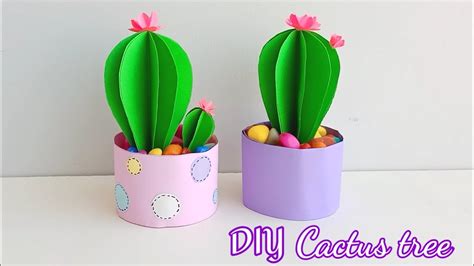 How To Make Paper Cactus Tree🌵 Paper Craft Diy Paper Cactus Tree