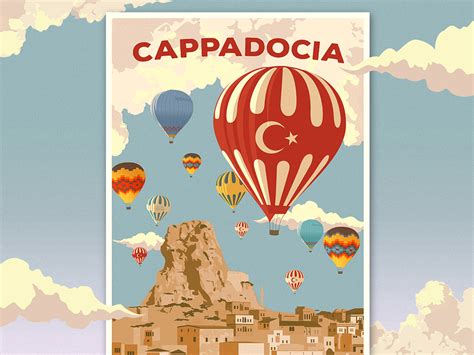 Cappadocia Turkey Travel Poster By Nasir Udin On Dribbble