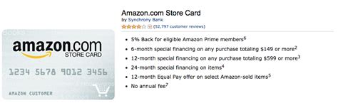 Jul 02, 2021 · the amazon prime rewards visa signature card offers a great 5 percent rate on amazon and whole food purchases, but prime membership requires a high $119 fee, and amazon points lack versatility. Amazon Prime Store Credit Card Issued By Synchrony Bank - Bank Western