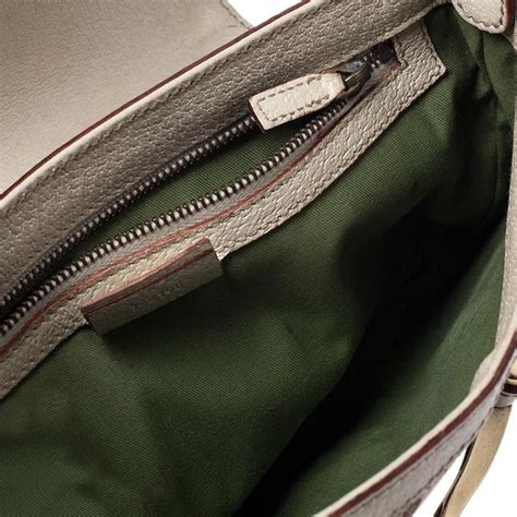 Gucci Beige Gg Canvas And Leather Studded Pelham Runway Shoulder Bag