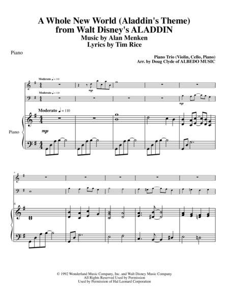 Flute (piccolo), flute (2), oboe and 14 more. Walt Disney Theme Song Piano Sheet Music - Best Music Sheet