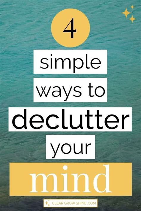Simple Ways To Declutter Your Mind In Declutter Your Mind Stress Relief How Are You