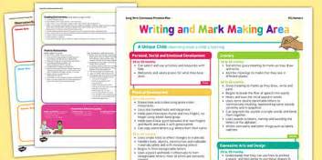 Writing And Mark Making Area Continuous Provision Plan Posters Nursery Fs