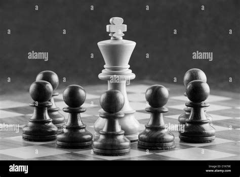 Close Up Of Chess Pieces Stock Photo Alamy