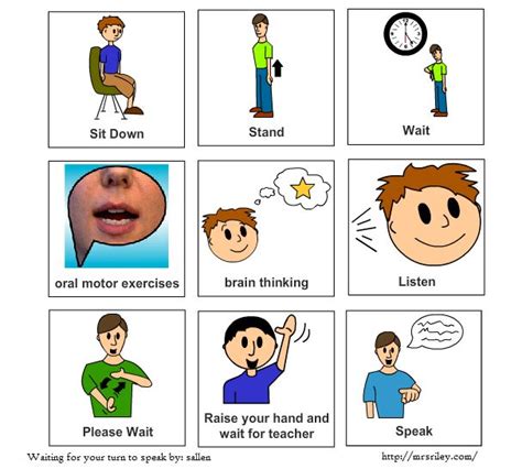 Waiting Your Turn To Speak Pictureboard Learning Cards Picture