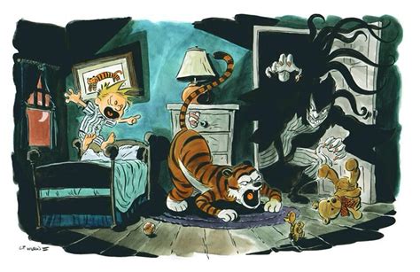 Calvin And Hobbes Vs The Closet Monster Fan Art — Geektyrant