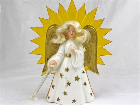 Items Similar To 1950s Vintage Christmas Angel Tree Topper Hard