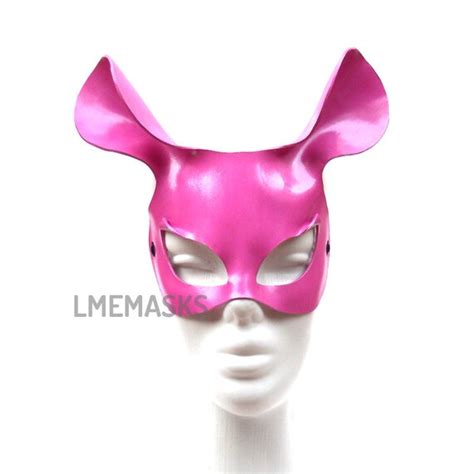 Mouse Leather Mask Bubblegum Pink Sexy Masquerade Erotic Etsy