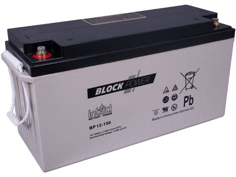 Intact Block Power Bp12 150 Agm Batterie 12v 150ah