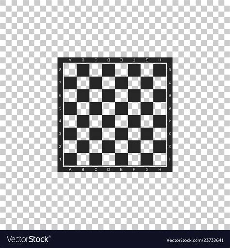 Chess Board Icon On Transparent Background Vector Image