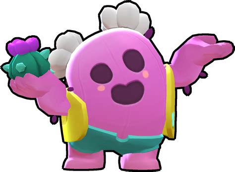 Download Spike Skin Pinky Spike Brawl Stars Png Image With No