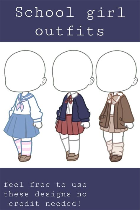 Gacha Club School Girl Outfits Desenhando Roupas De Anime Roupas De