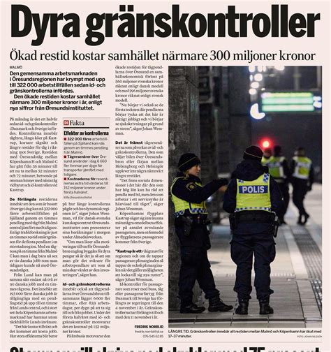 Riksdagsledamoten lars hjälmered (m) riktar nu hård kritik mot. Dagens Industri 20160702 - Øresundsinstituttet