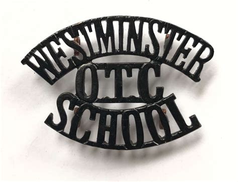 Westminster Otc School Shoulder Title C1908 40