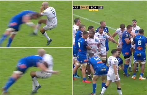 Worst Rugby Tackle Ever Ryno Pieterse Sent Off For Disgusting Hit On