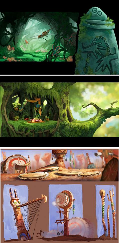 Mais Concept Arts De Rayman Origins Por Floriane Marchix Thecab