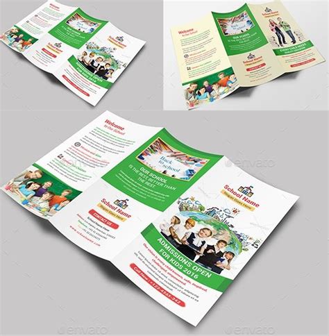 Brosur Sekolah Contoh Desain Template Download Pamphlet Design