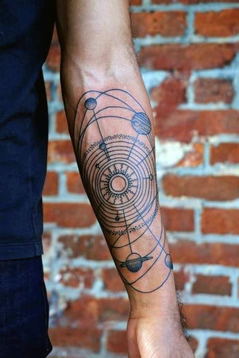 40 Solar System Tattoo Designs For Men Astronomy Ink