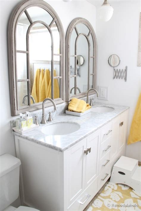 Most of us simply want to wish it away, or blink our eyes and have it magically be replaced by an updated, more stylish piece.and, yet, day after day we look at it and wish. Remodelaholic | Updated Bathroom; Single Sink Vanity to ...