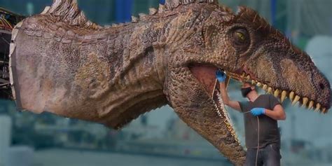 Jurassic World Dominion Giganotosaurus Animatronic Behind The Scenes