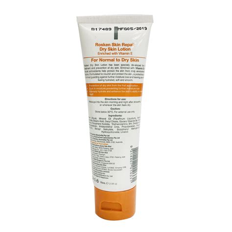 Find out how rosken skin repair dry skin cream compares to other moisturisers. Rosken Dry Skin Lotion Vit E 75ml - Alpro Pharmacy