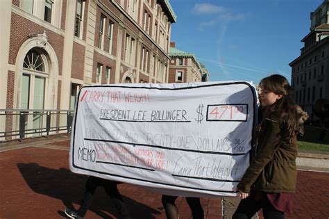 Columbia Sex Assault Group Protests Mattress Fine With Mock Check Morningside Heights New