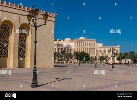 The Grand Mosque Kingdom Of Bahrain Middle East Stock Photo Alamy